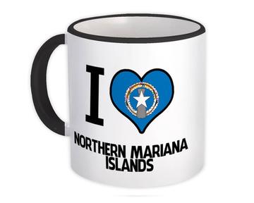 I Love Northern Mariana Islands : Gift Mug Flag Heart Country Crest Expat