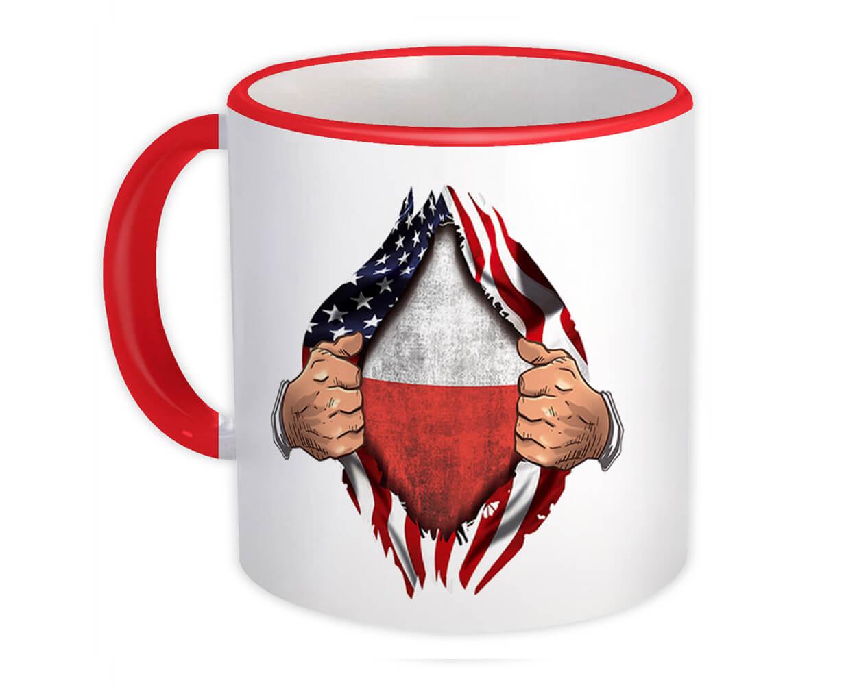 United States Poland American Polish Flag Expat Mixed Country Flags Details about   Gift Mug 