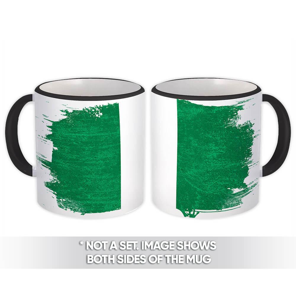 Gift Mug : Nigeria Distressed Flag Vintage Expat Country