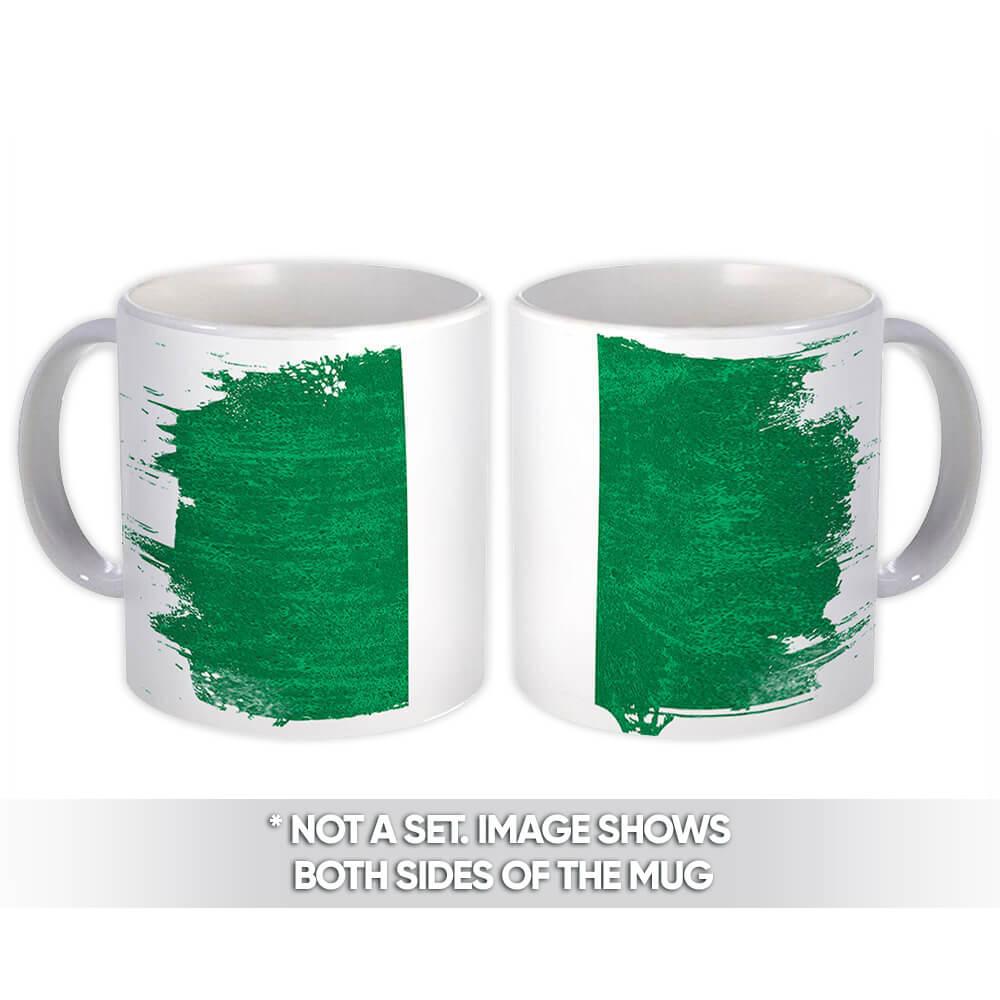 Gift Mug : Nigeria Distressed Flag Vintage Expat Country