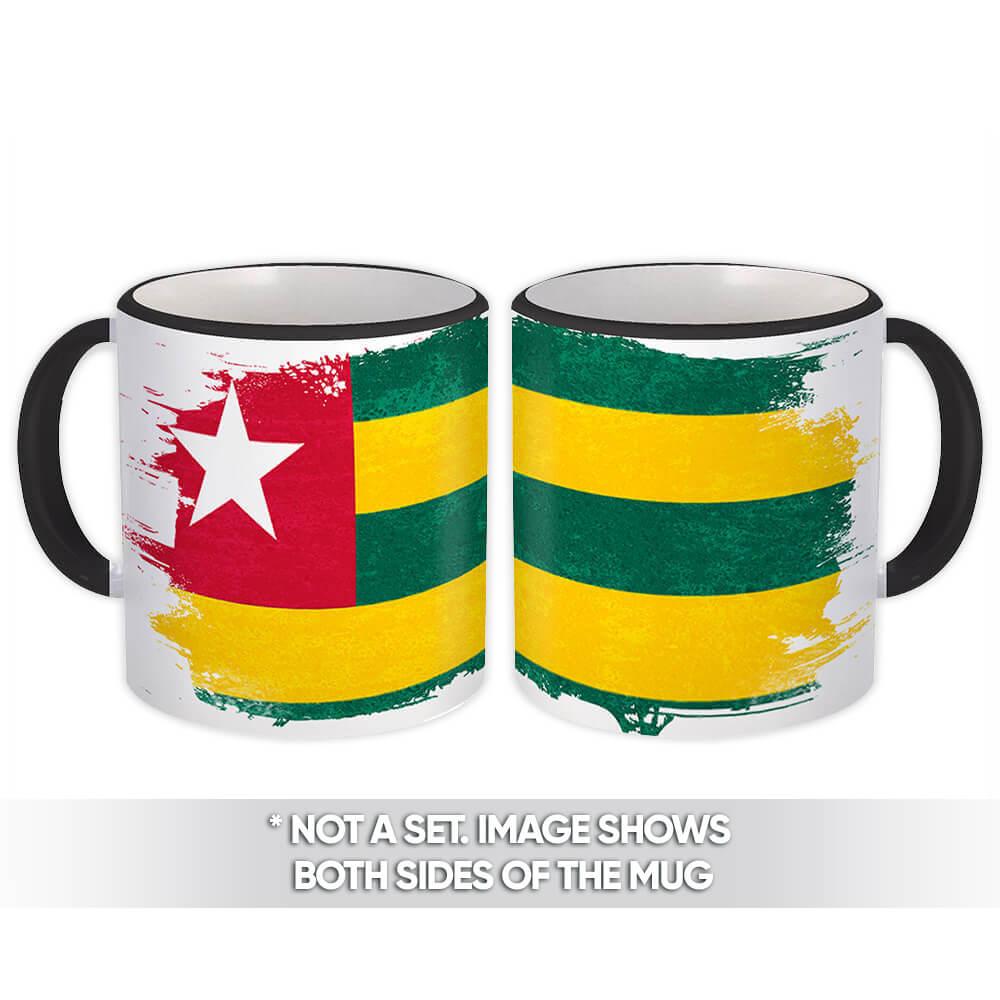 Gift Mug : Togo Distressed Flag Vintage Togolese Expat Country