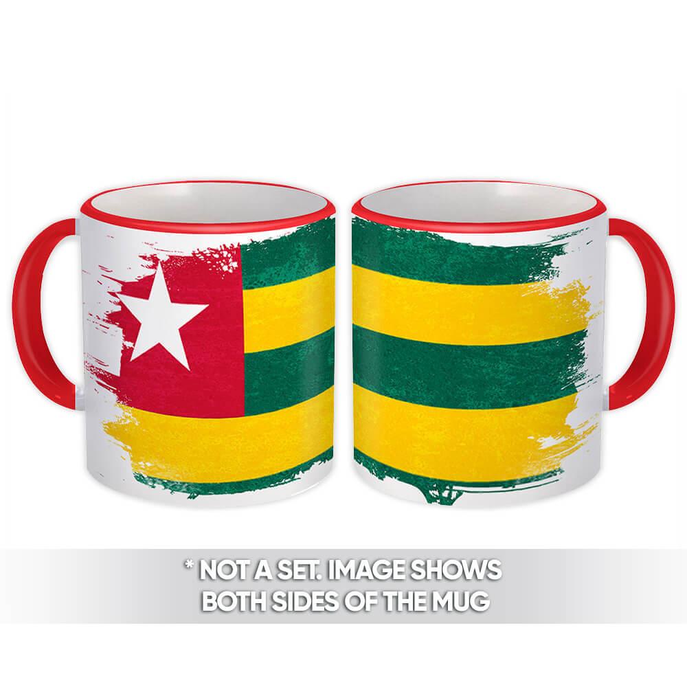 Gift Mug : Togo Distressed Flag Vintage Togolese Expat Country