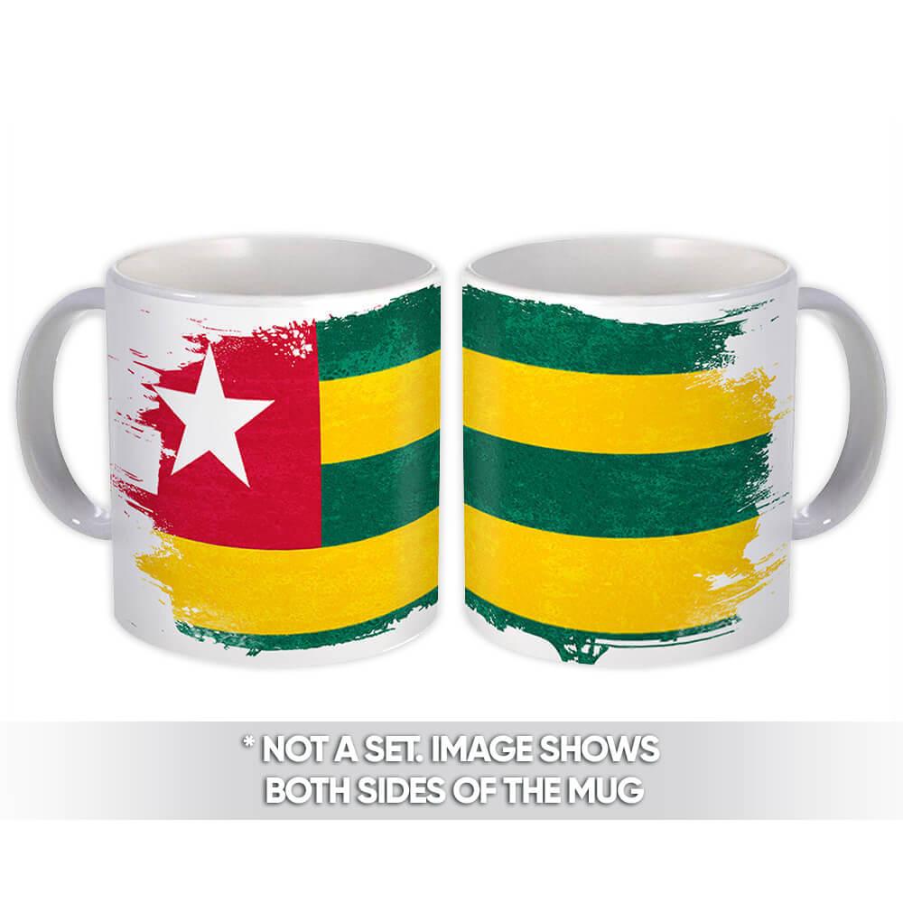 Gift Mug : Togo Distressed Flag Vintage Togolese Expat Country