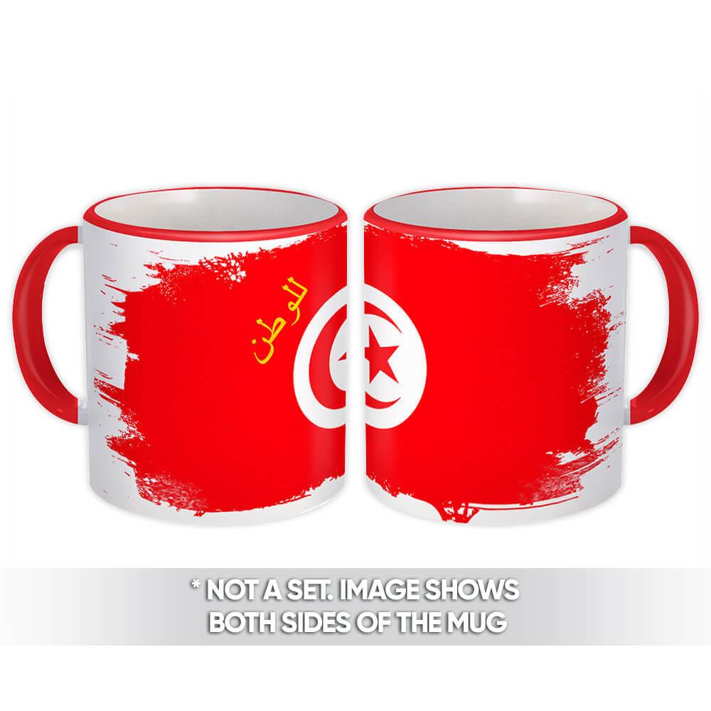 Gift Mug : Tunisia Distressed Flag Vintage Tunisian Expat Country