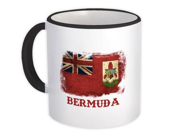 Bermuda Bermudian Flag : Gift Mug Patriotic Vintage Distressed Print North America Country