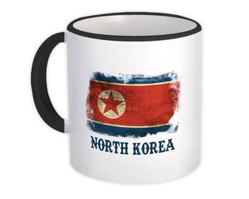 North Korea Korean Flag : Gift Mug Asia Asian Country Souvenir Vintage Distressed Art