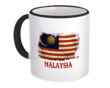 Malaysia Malaysian Flag : Gift Mug South East Asia Asian Country Vintage Souvenir National