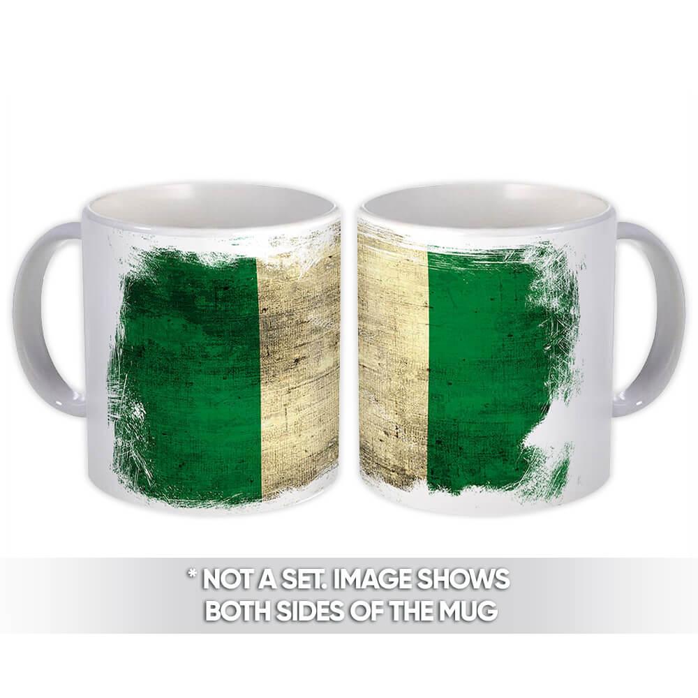 Gift Mug : Nigeria Distressed Flag Vintage Expat Country