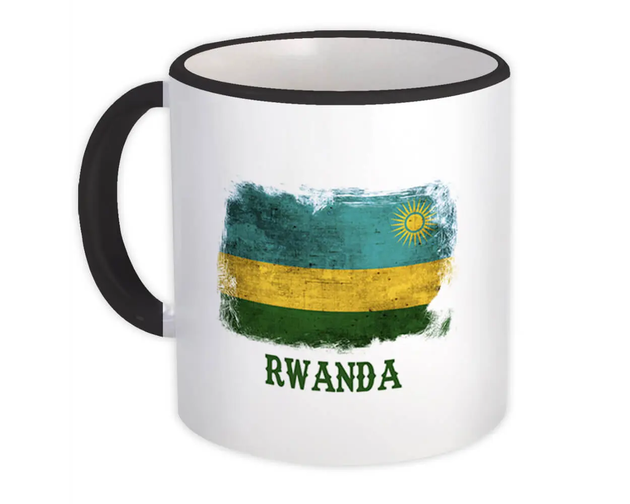 Rwanda Rwandan Flag : Gift Mug Africa African Country Souvenir National Vintage Art Pride