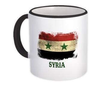 Syria Syrian Flag : Gift Mug Distressed Asia Country Souvenir National Pride Art Asian Vintage