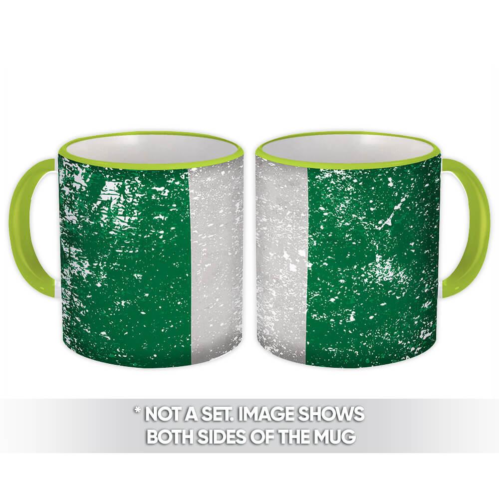 Gift Mug : Nigeria Flag Retro Artistic Expat Country Patriotic Flags Travel