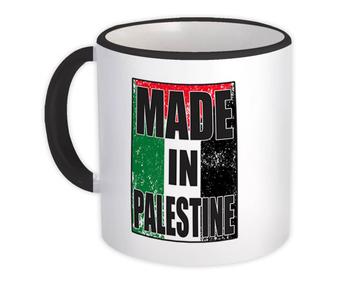 Made In Palestine : Gift Mug Flag Retro Artistic Palestinian Expat Country