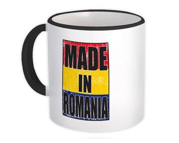 Made In Romania : Gift Mug Flag Retro Artistic Romanian Expat Country