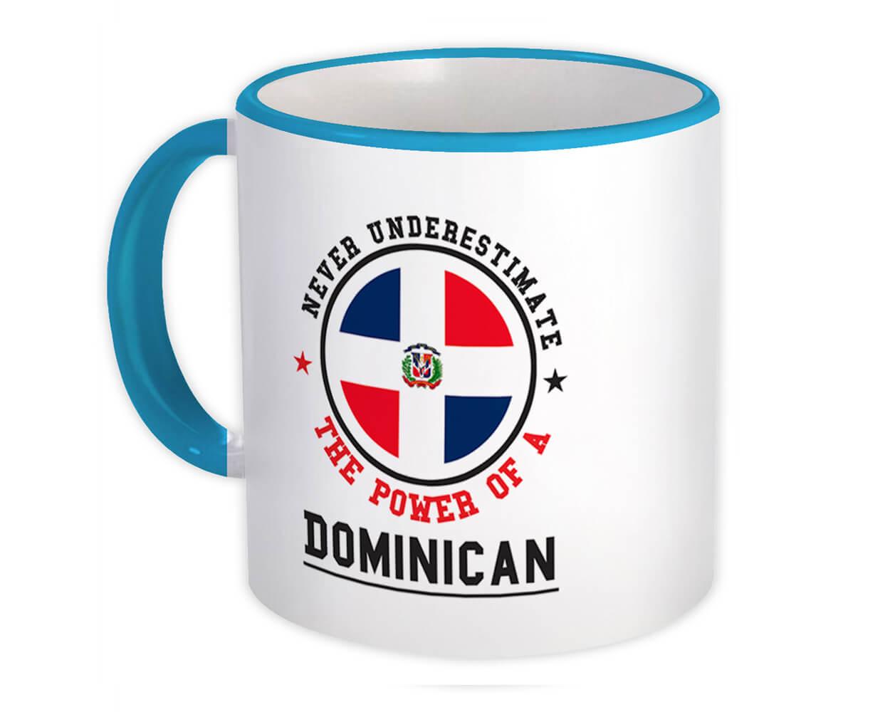 Dominican Republic Keychain Flag Never Underestimate the Power Expat Country 