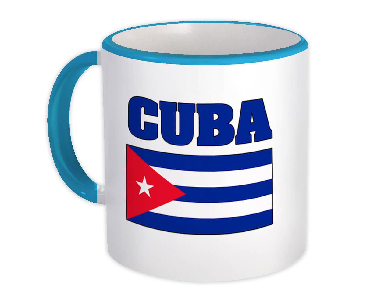 Cuba Flag Chest Cuban Country Expat Made In USA Details about   Gift Mug 