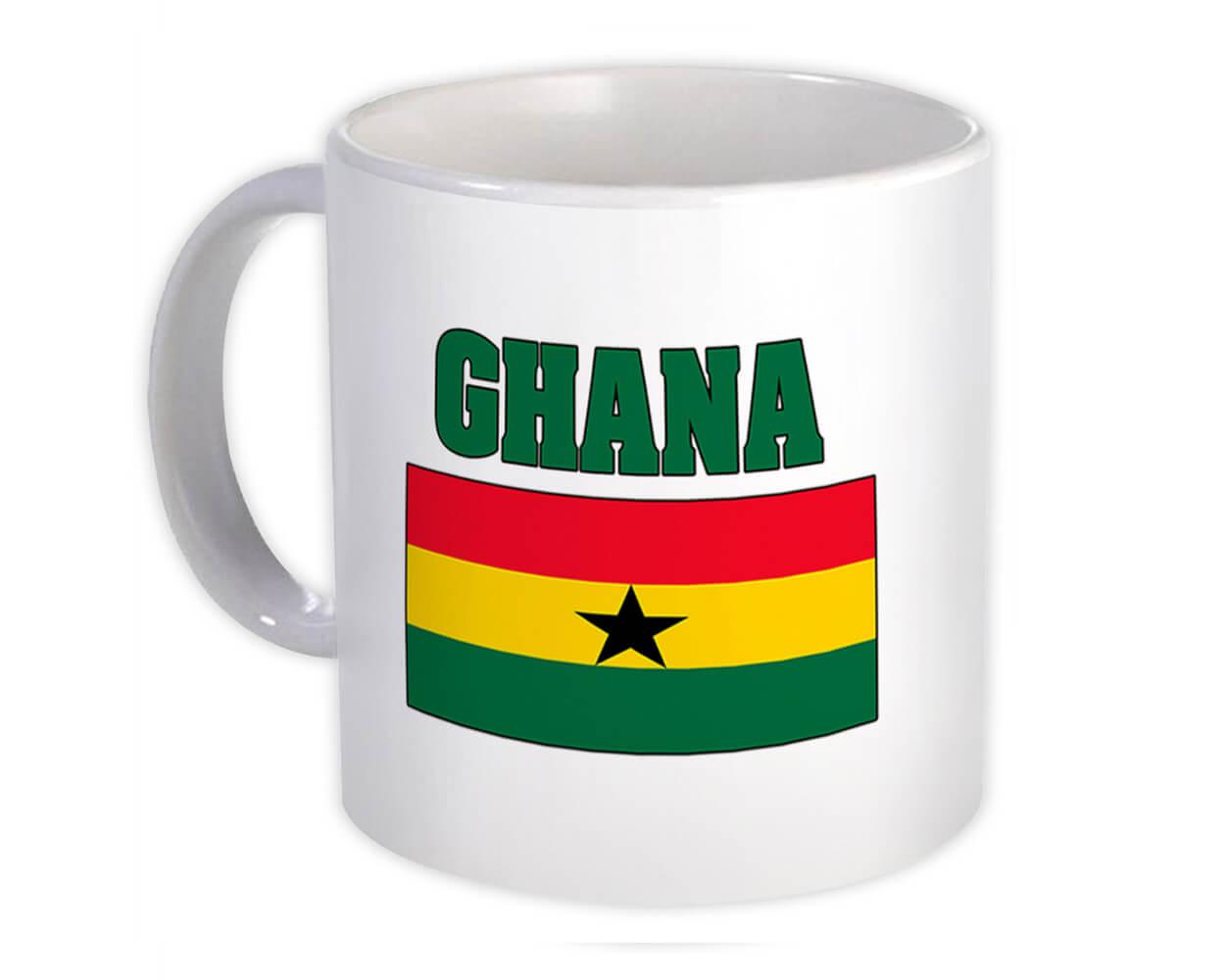 Gift Mug : Ghana Flag Chest Ghanaian Country Expat Patriotic Flags Travel