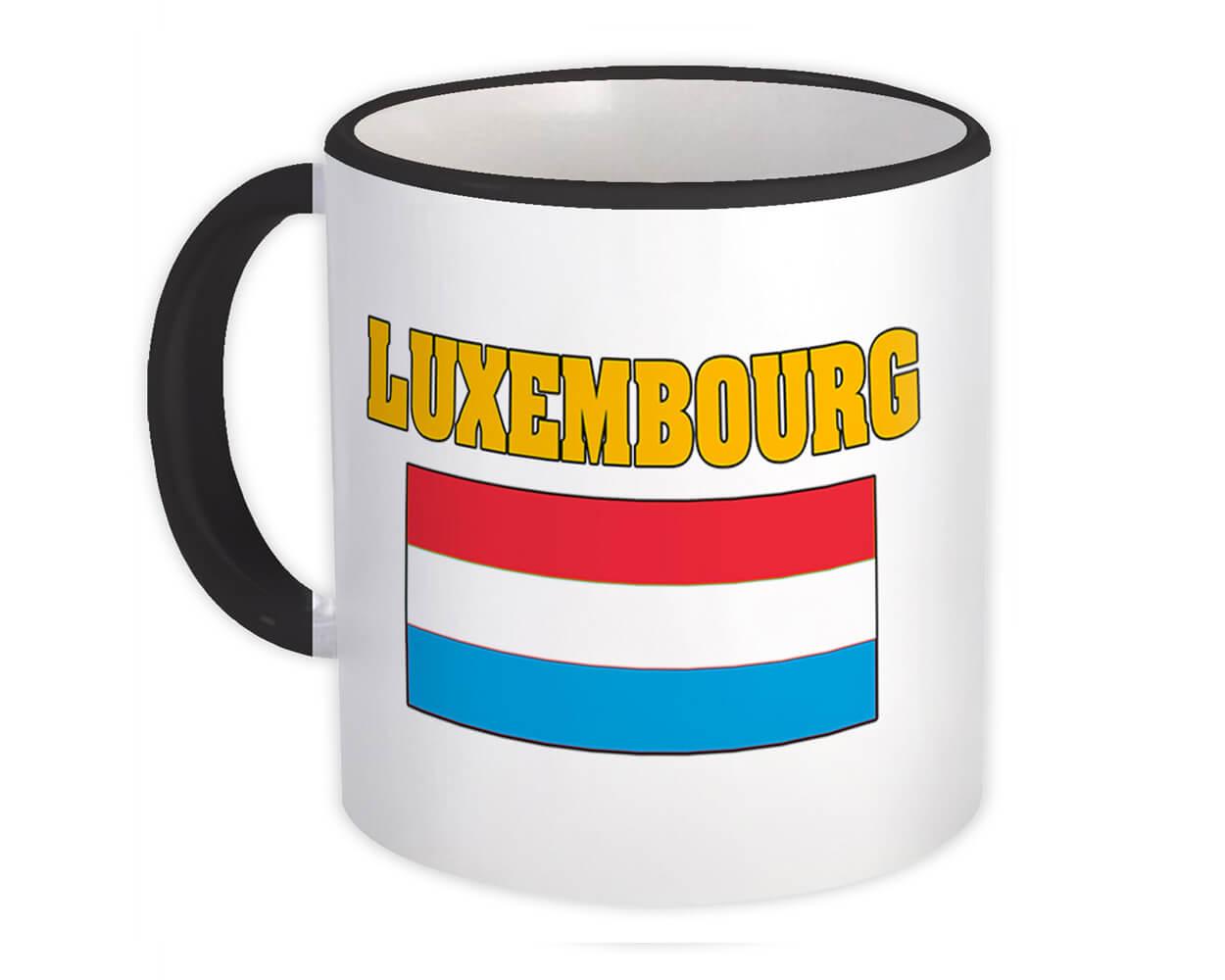 Gift Mug : Luxembourg Flag Chest Luxembourger Country Expat