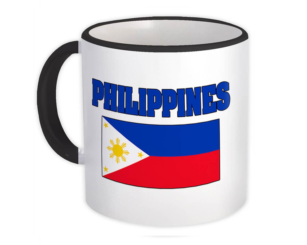 Gift Mug : Philippines Flag Chest Filipino Country Expat