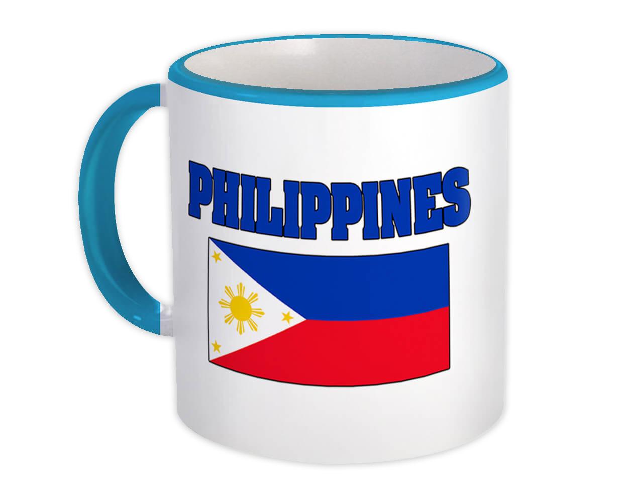 Gift Mug : Philippines Flag Chest Filipino Country Expat