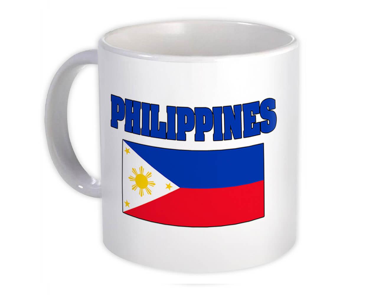 Gift Mug : Philippines Flag Chest Filipino Country Expat