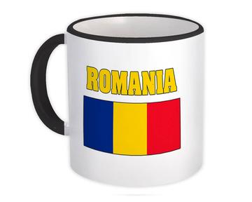 Romania : Gift Mug Flag Chest Romanian Country Expat Patriotic Flags Travel Souvenir