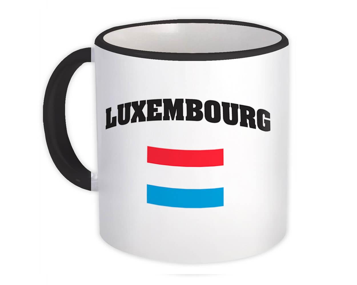 Gift Mug : Luxembourg Flag Chest Luxembourger Expat Country