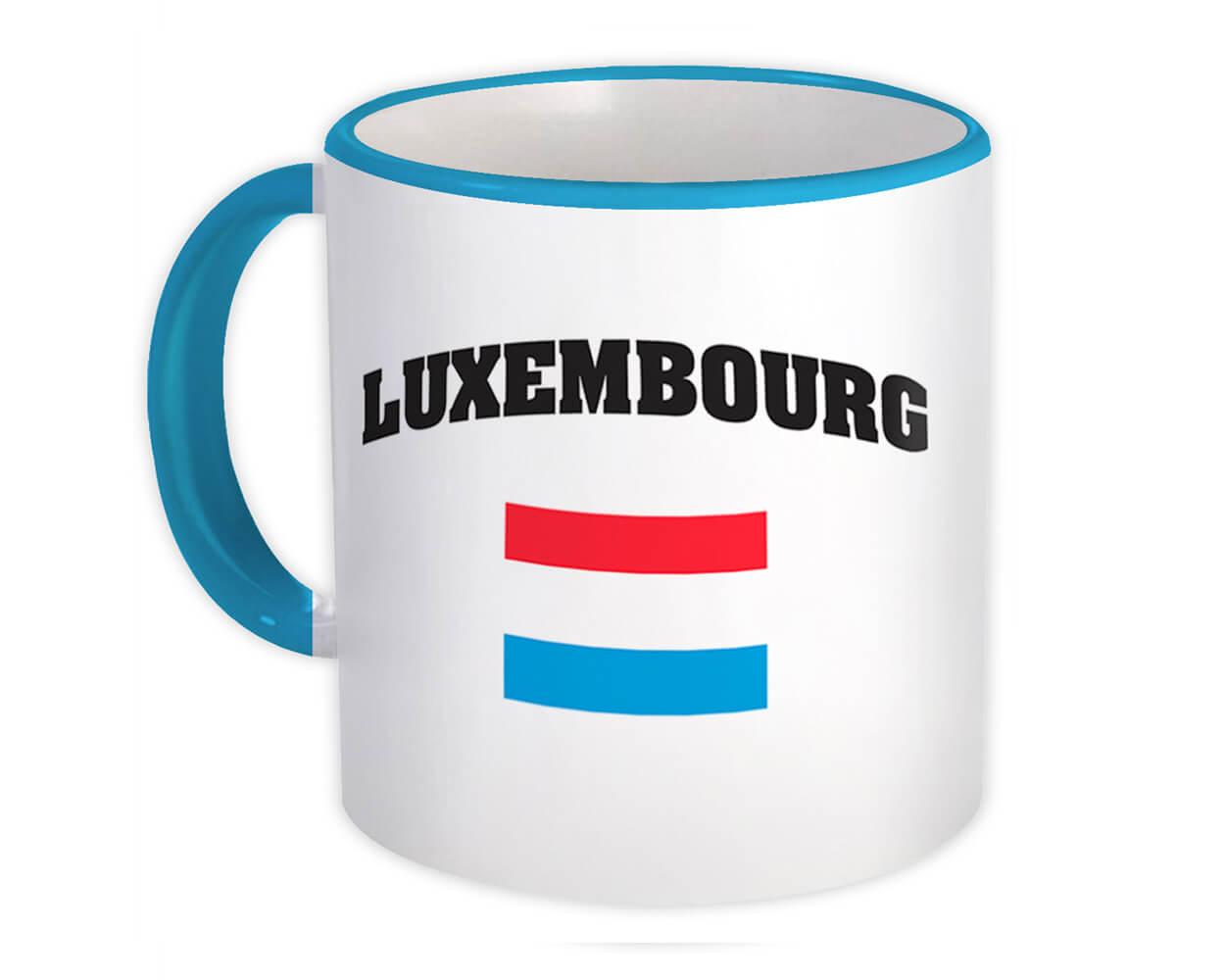 Gift Mug : Luxembourg Flag Chest Luxembourger Expat Country