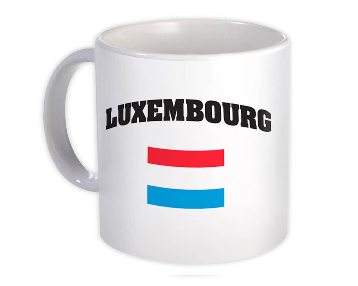 Gift Mug : Luxembourg Flag Chest Luxembourger Expat Country