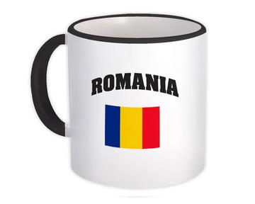 Romania : Gift Mug Flag Chest Romanian Expat Country Patriotic Flags Travel Souvenir