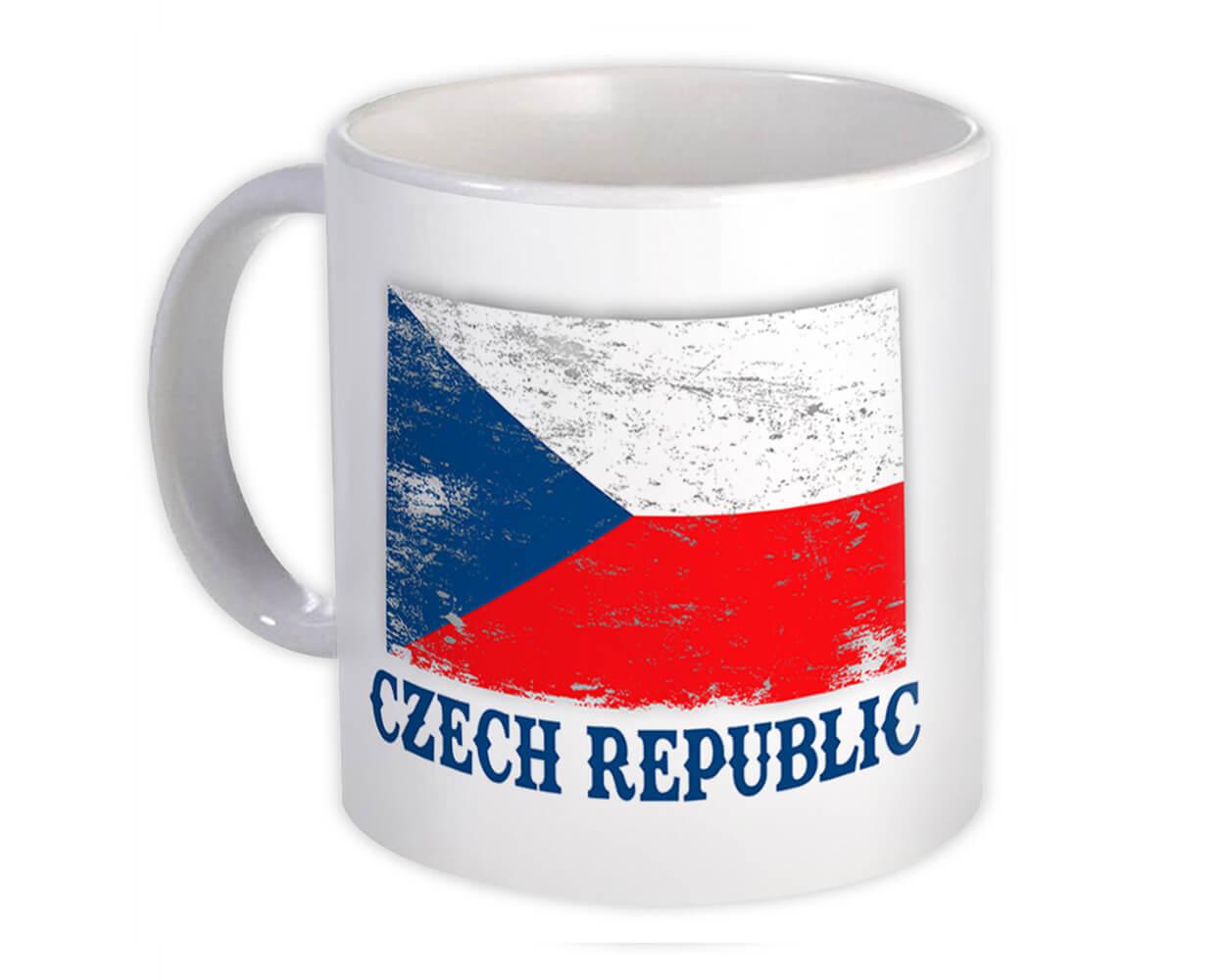 Gift Mug : Czech Republic Distressed Flag Patriotic Expat Country