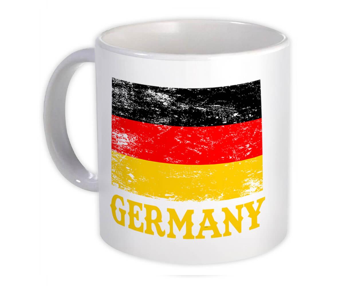 Gift Mug : Germany Distressed Flag Patriotic German Expat Country