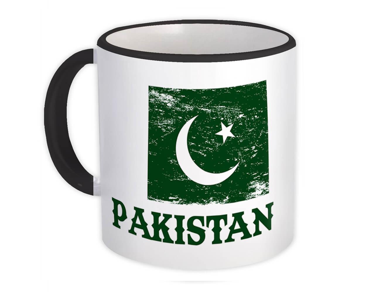 Gift Mug : Pakistan Distressed Flag Patriotic Pakistani Expat Country