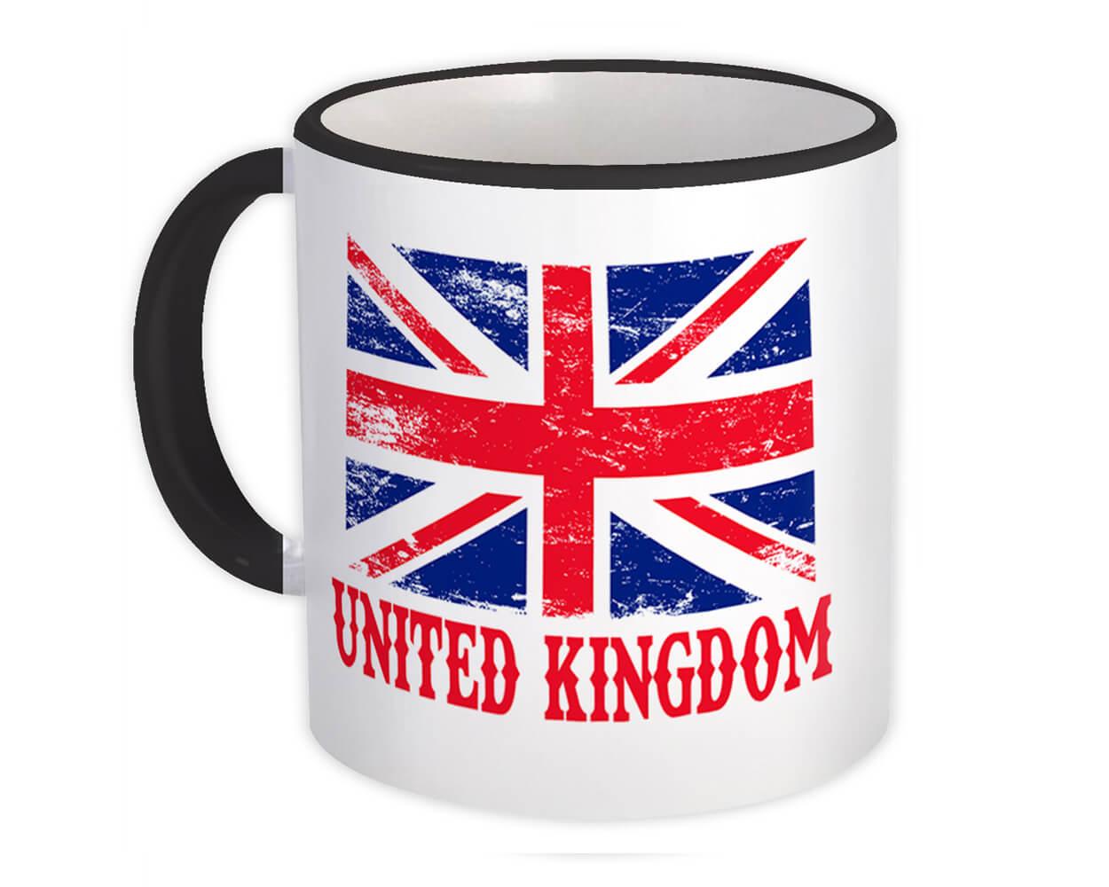 Gift Mug : United Kingdom Distressed Flag Patriotic British Expat Country