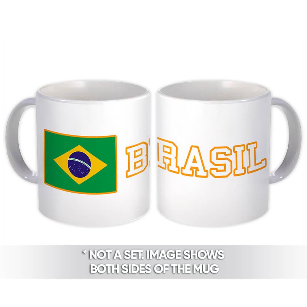 Gift Mug : Brazil Flag Pride Patriotic Expat Brazilian Country