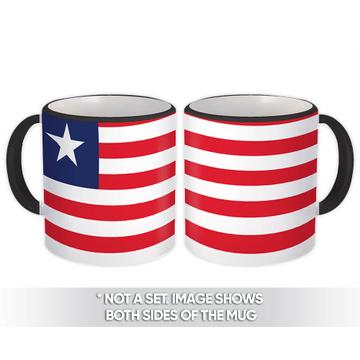 Liberia : Gift Mug Flag Pride Patriotic Expat Liberian Country