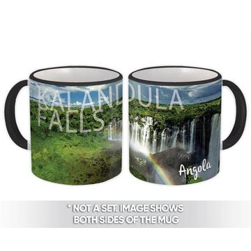 ANGOLA Kalandula Falls : Gift Mug Angolan Pride Flag Country Souvenir Travel