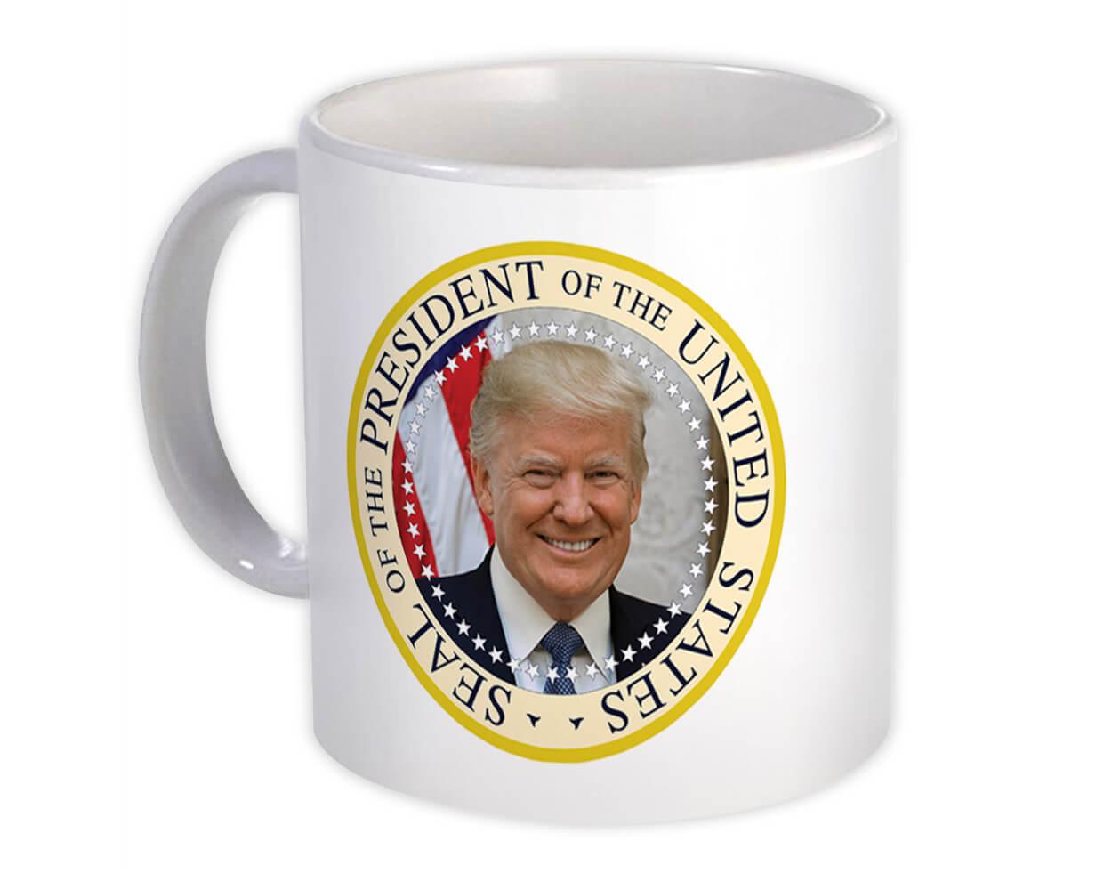 Gift Mug : Trump Photo Presidential Seal American Patriot USA United States