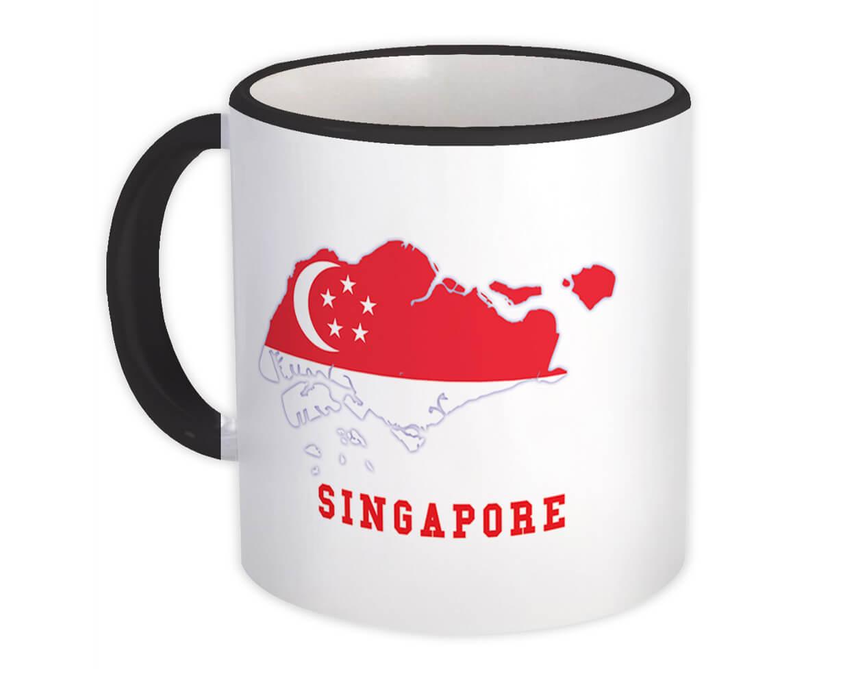 Gift Mug : Singapore MAP Flag Singaporean Epat Country Pride