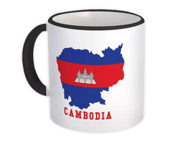 Cambodia MAP Flag : Gift Mug Cambodian Epat Country Pride