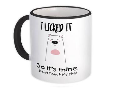 Kiss I Licked It is Mine : Gift Mug Cute Office Funny Sarcasm Coworker Christmas