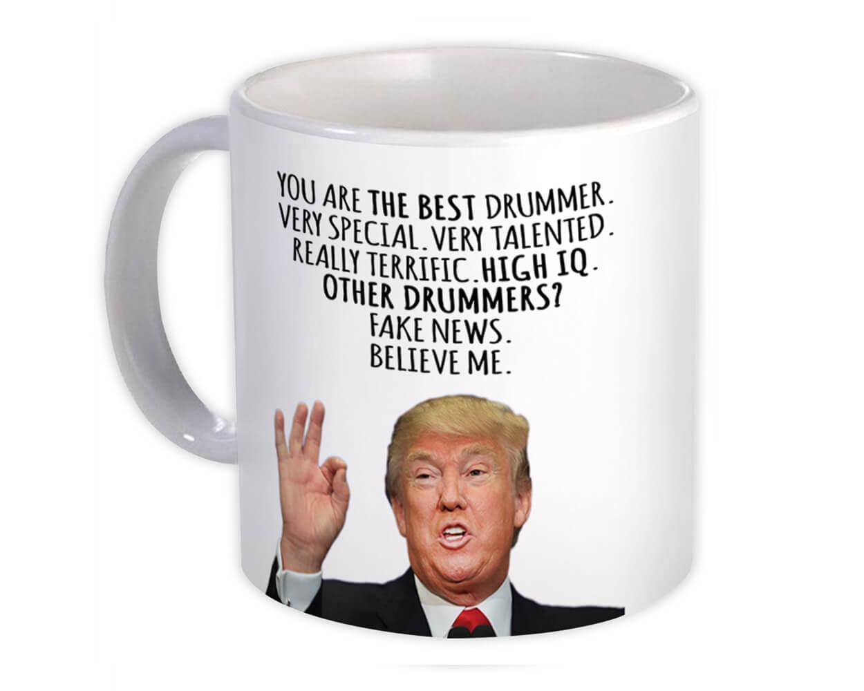 Gift Mug : DRUMMER Funny Trump Best Birthday Christmas Jobs