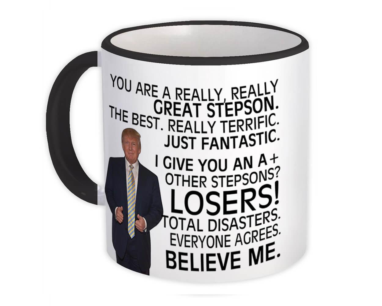 Gift Mug : for STEPSON Donald Trump Great Funny Christmas