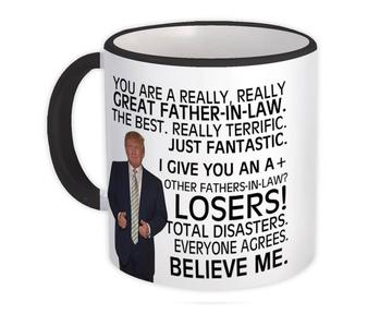Gift for FATHER-IN-LAW : Gift Mug Donald Trump Great FATHER-IN-LAW Fathers Day
