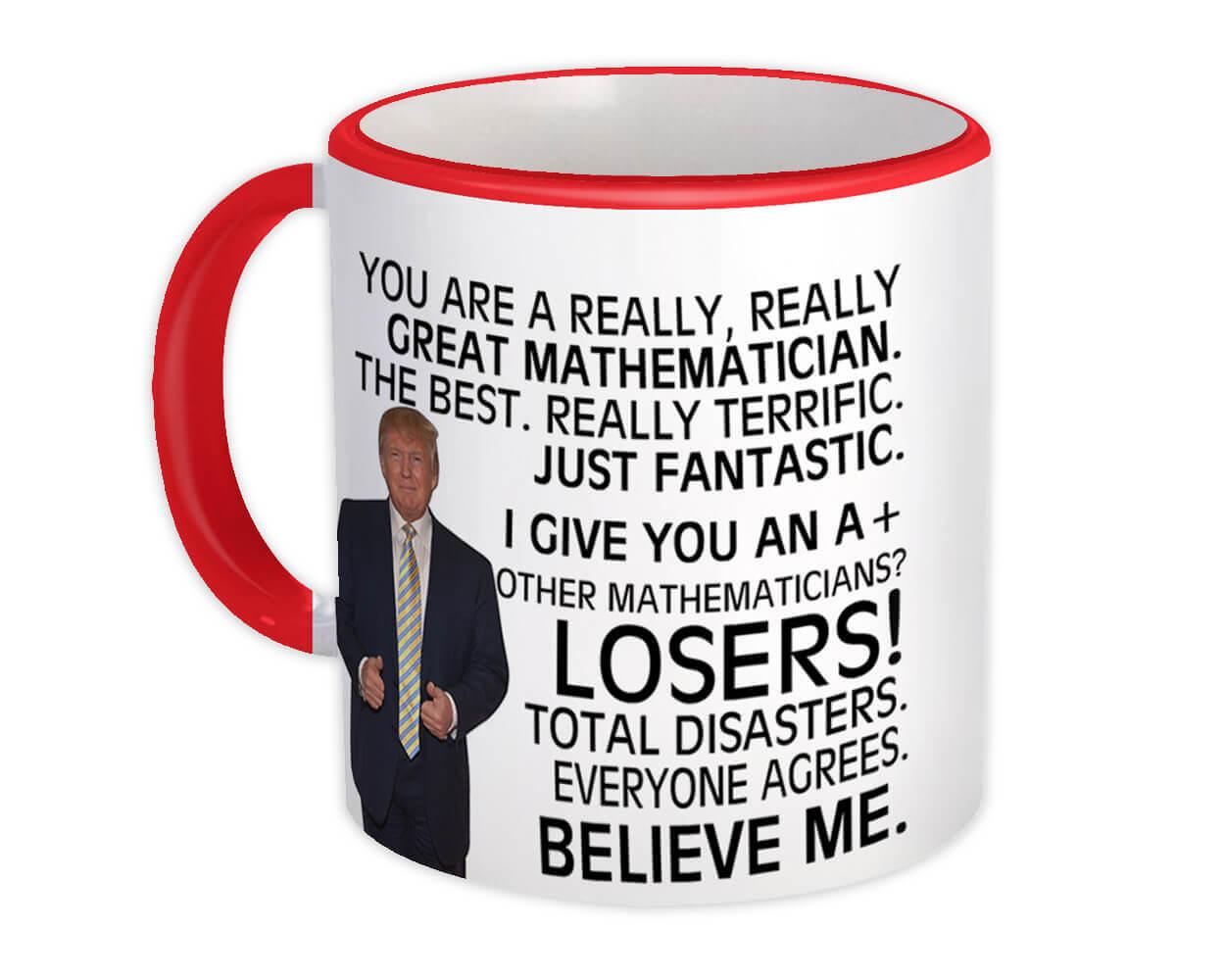 Gift Mug : For Great MATHEMATICIAN Trump Christmas Office Funny Coworker