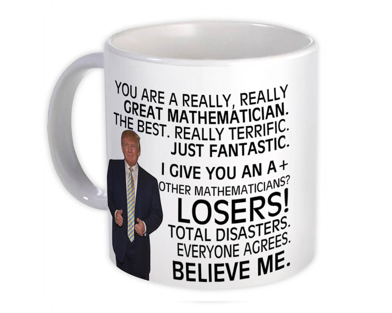 Gift Mug : For Great MATHEMATICIAN Trump Christmas Office Funny Coworker