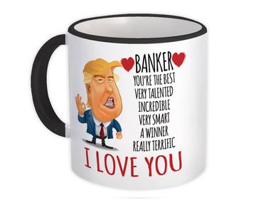 Gift For Future Banker Funny Banker Trump Mug Banker Gift Details about  / Banker Mug
