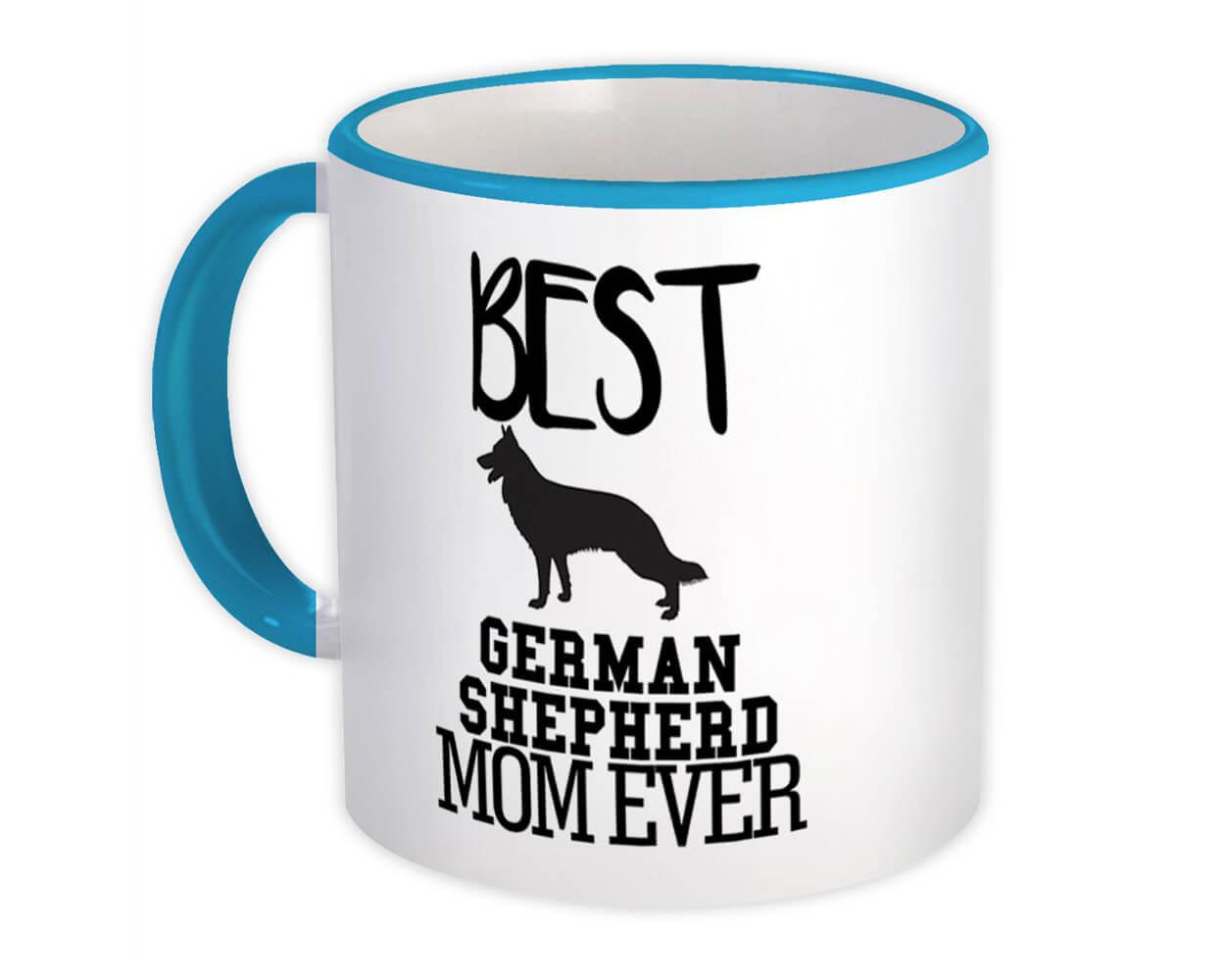 Gift Mug : Best German Shepherd MOM Ever Dog Silhouette Funny Pet Cartoon  Owner | eBay