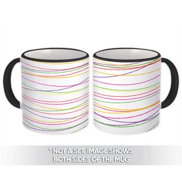 Abstract : Gift Mug Scandinavian Decor Lines Stripes Elegant Modern
