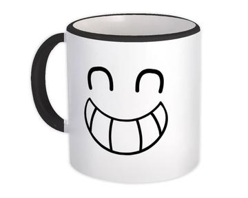 Cute Face : Gift Mug Geek Funny Symbol Modern Emoji Smile