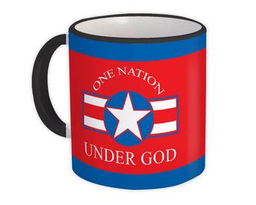 One Nation Under God : Gift Mug American Patriot Americana Flag USA
